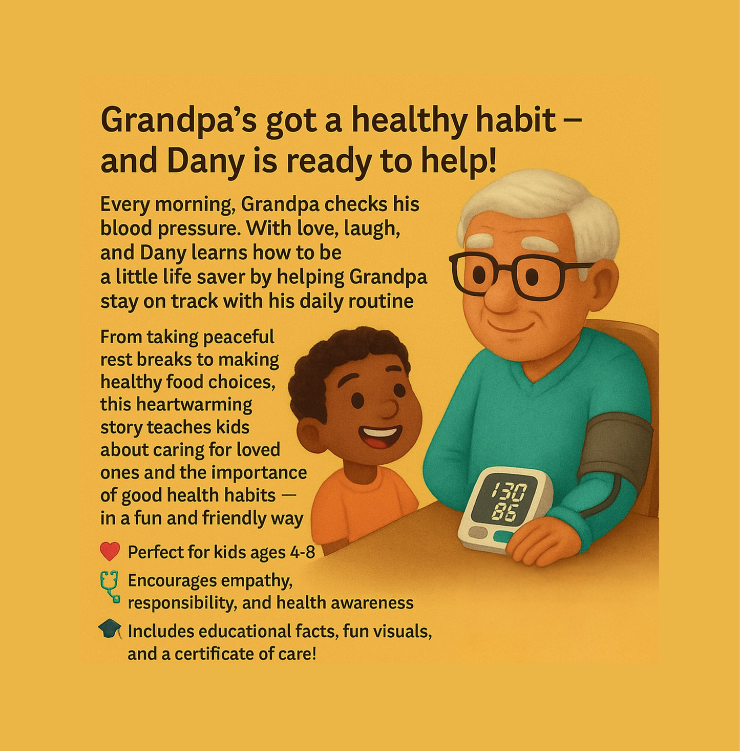 High Blood Pressure: Grandpa’s Pressure Check: A Little Life Savers Book (Little Life Savers – A Children’s Series About Everyday Heroes at Home)