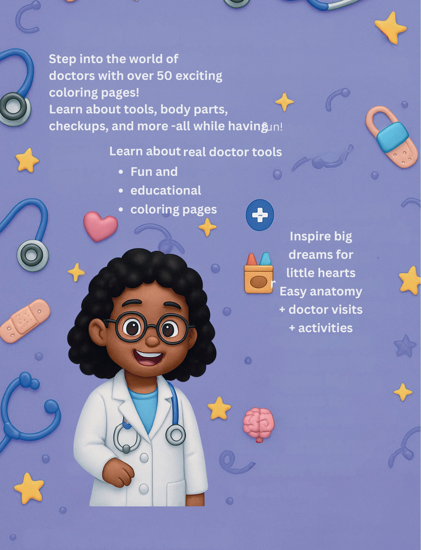 🩺 When I Grow Up, I Want to Be a Doctor – Coloring & Learning Fun!
